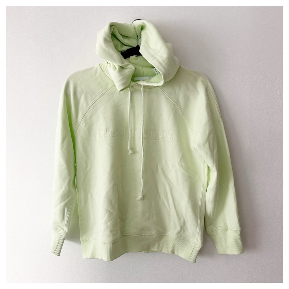 Helmut Lang Shrunken Hoodie‎ Sweatshirt S Electric Green